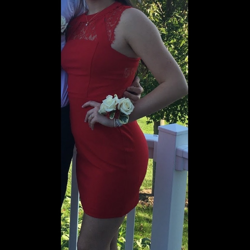 Express Red Bodycon Dress